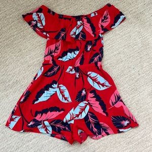 Off the shoulder express romper